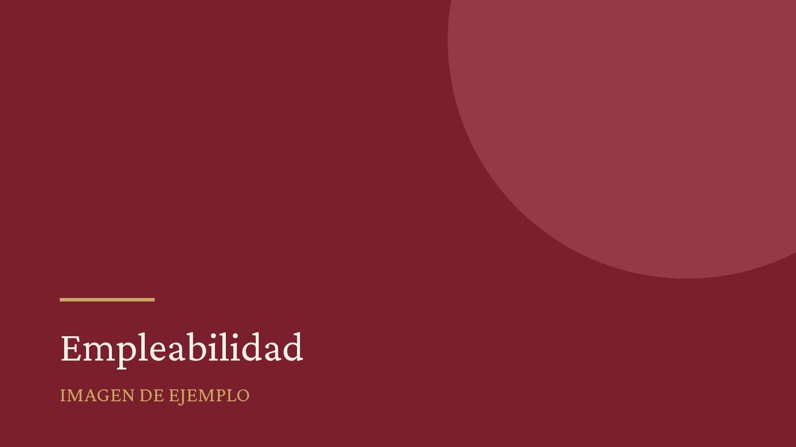 Pieza gráfica de ejemplo sobre empleabilidad