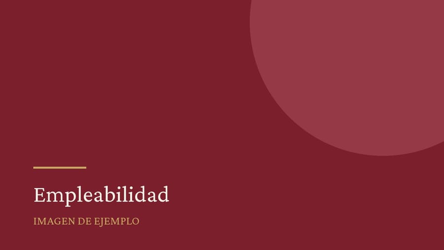 Pieza gráfica de ejemplo sobre empleabilidad